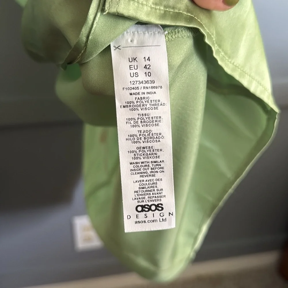 Green Floral Kimono Dress - Picture 6 of 6